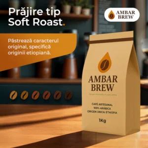 Cafea boabe de specialitate AmbarBrew 100 Arabica Ethiopia Premium Origin Soft Roa 1